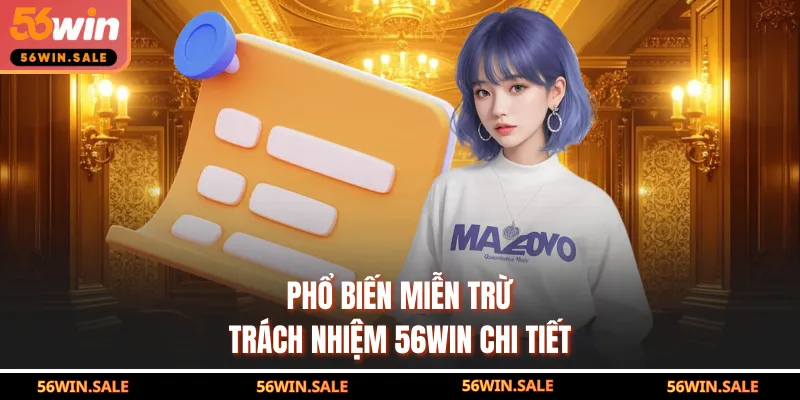 Phổ biến miễn trừ trách nhiệm 56WIN chi tiết